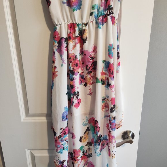 Floral High Low Dress - Picture 3 of 3